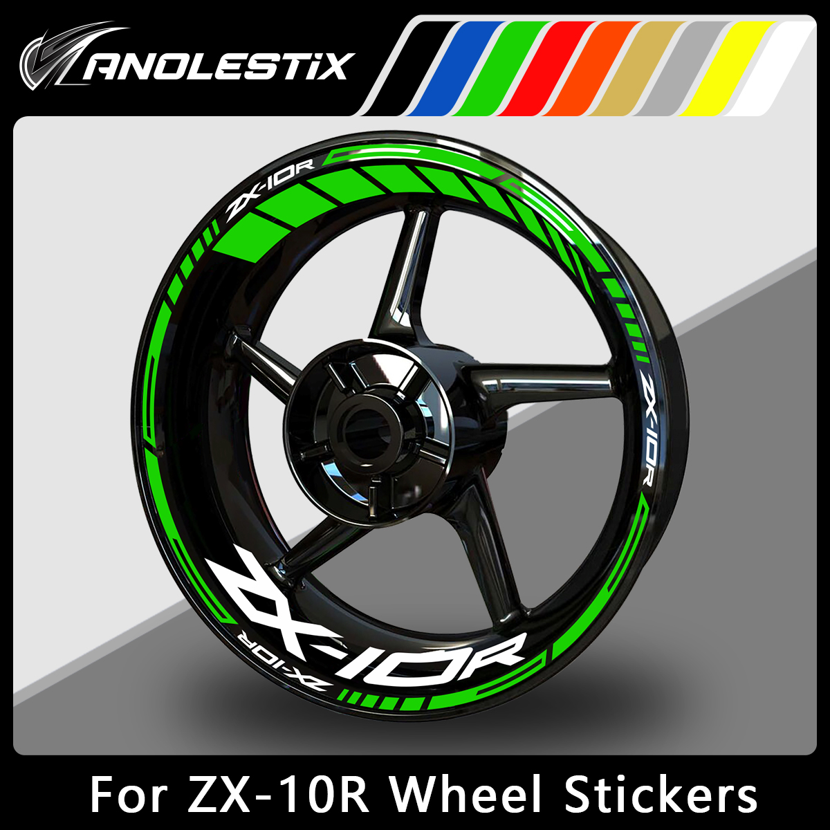 Heat Transfer Vinyl Roll - AnoleStix Reflective Motorcycle Wheel Sticker Hub