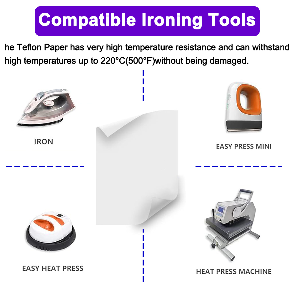 Teflonning High Temperature Re - Heat Press Teflon Sheet บทวิจารณ์และราคา