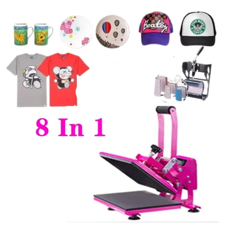 8-in-1 Heat Press Machine Supe - Commercial Grade Printing Press บทวิจารณ์และราคา