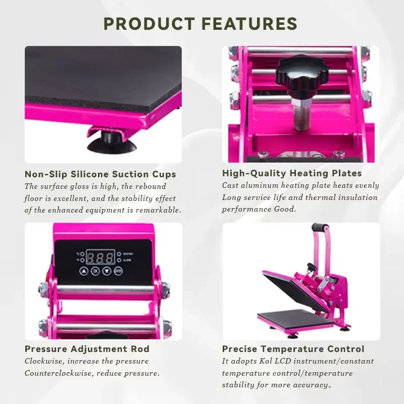 8-in-1 Heat Press Machine Supe - Commercial Grade Printing Press บทวิจารณ์และราคา