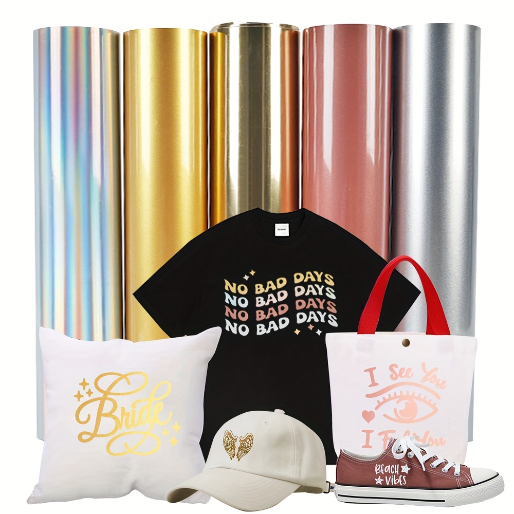1 Pack, PU Soft Metal Heat Tra - Heat Transfer Vinyl Roll บทวิจารณ์และราคา