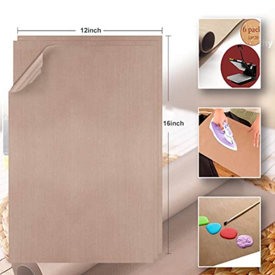5 Pack Teflon Sheets for Bakin - Heat Press Teflon Sheet บทวิจารณ์และราคา