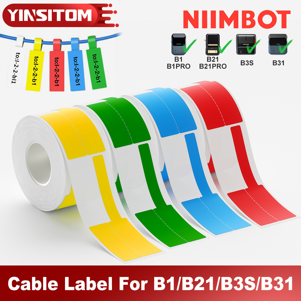 Niimbot Color Cable Label Wate - Heat Transfer Vinyl Roll บทวิจารณ์และราคา