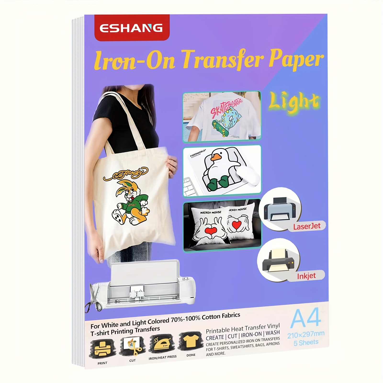 A4 Size Heat Transfer Paper Fo - Heat Transfer Vinyl Roll บทวิจารณ์และราคา