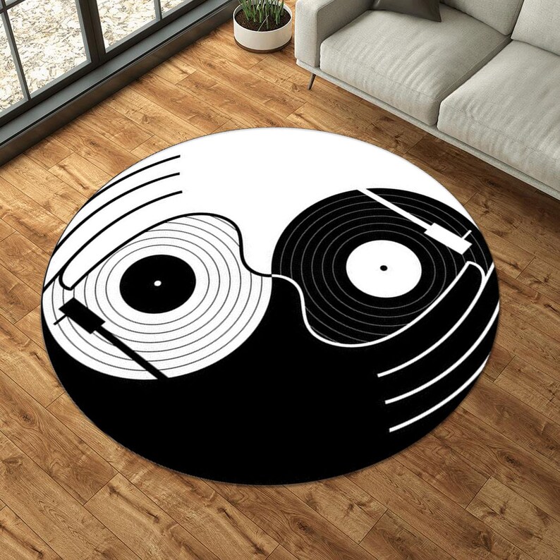 Yin Yang Symbol Round Rug Vivi - Commercial Vinyl Printing Machine บทวิจารณ์และราคา