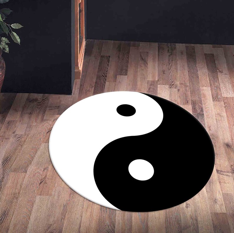 Yin Yang Symbol Round Rug Vivi - Commercial Vinyl Printing Machine บทวิจารณ์และราคา