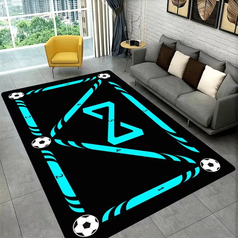 Neon Blue Black Soccer Game Fi - Commercial Printing And Graphics บทวิจารณ์และราคา
