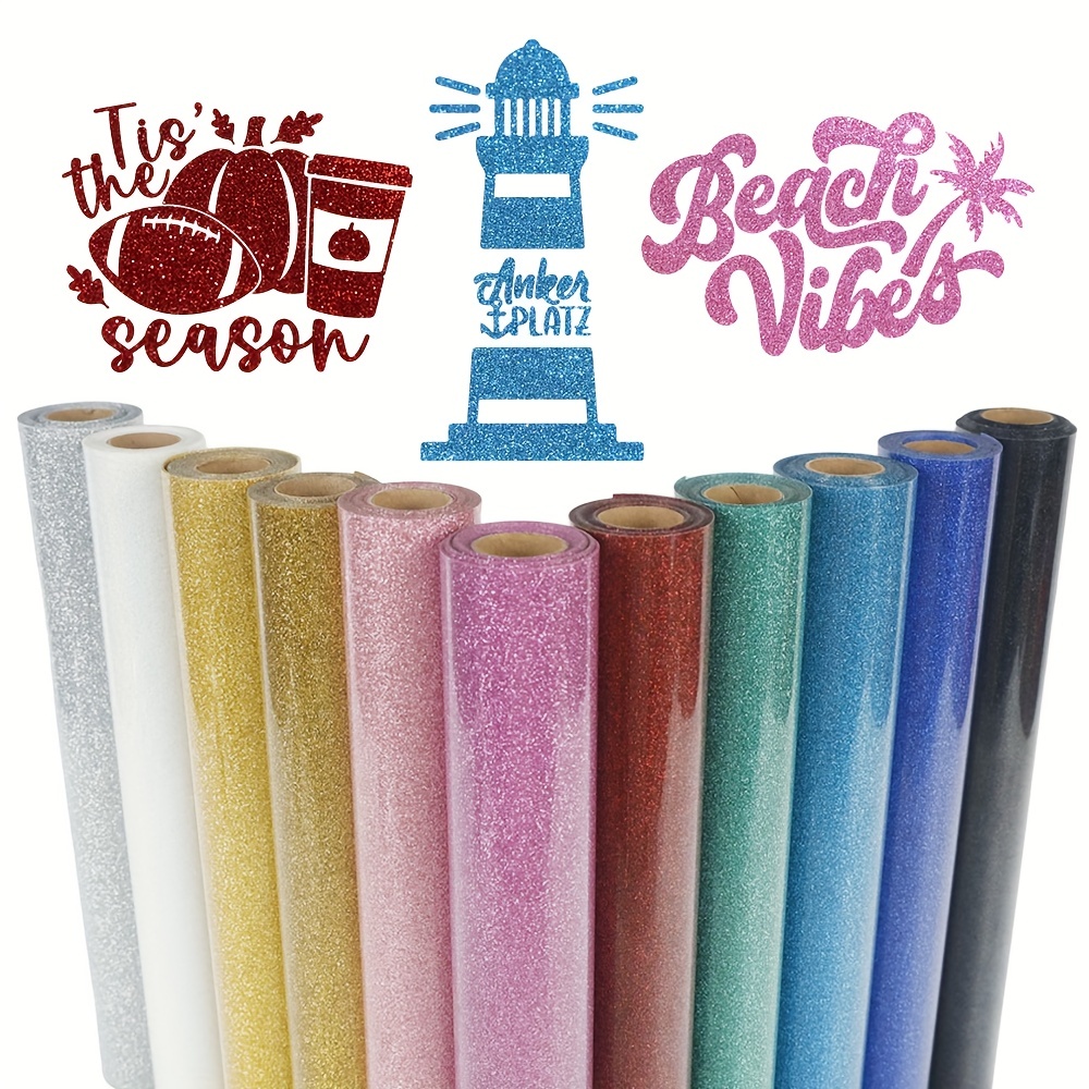 1 Pack, Glitter HTV Heat Trans - Heat Transfer Vinyl Roll บทวิจารณ์และราคา