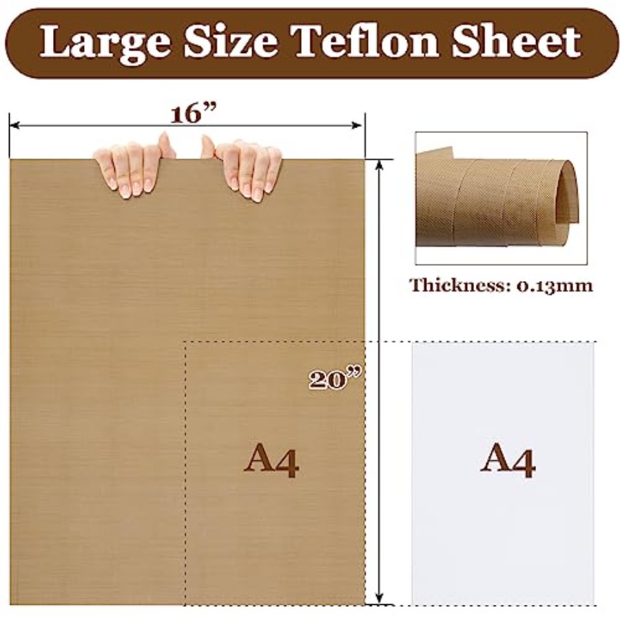 5 Pack Teflon Sheet for Heat P - Heat Press Teflon Sheet บทวิจารณ์และราคา