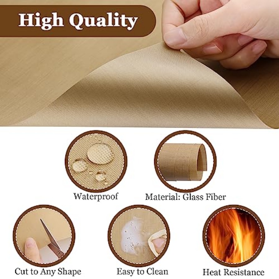 5 Pack Teflon Sheet for Heat P - Heat Press Teflon Sheet บทวิจารณ์และราคา